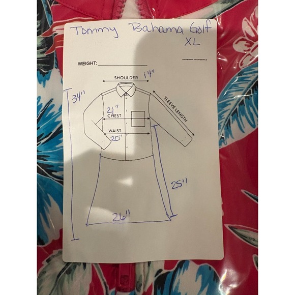 USED TOMMY BAHAMA "ISLANDZONE" GOLF DRESS - SIZE XL, PINK/RED FLORAL - Picture 7 of 7